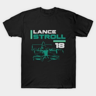 Lance Stroll 18 Formula 1 Racing Driver T-Shirt